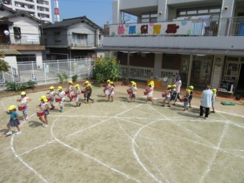 練習の様子ぞう組マーチング